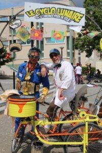 Affiche du spectacle Le Cyclo Lunaire 2.0 ou le chromocypède de folie!